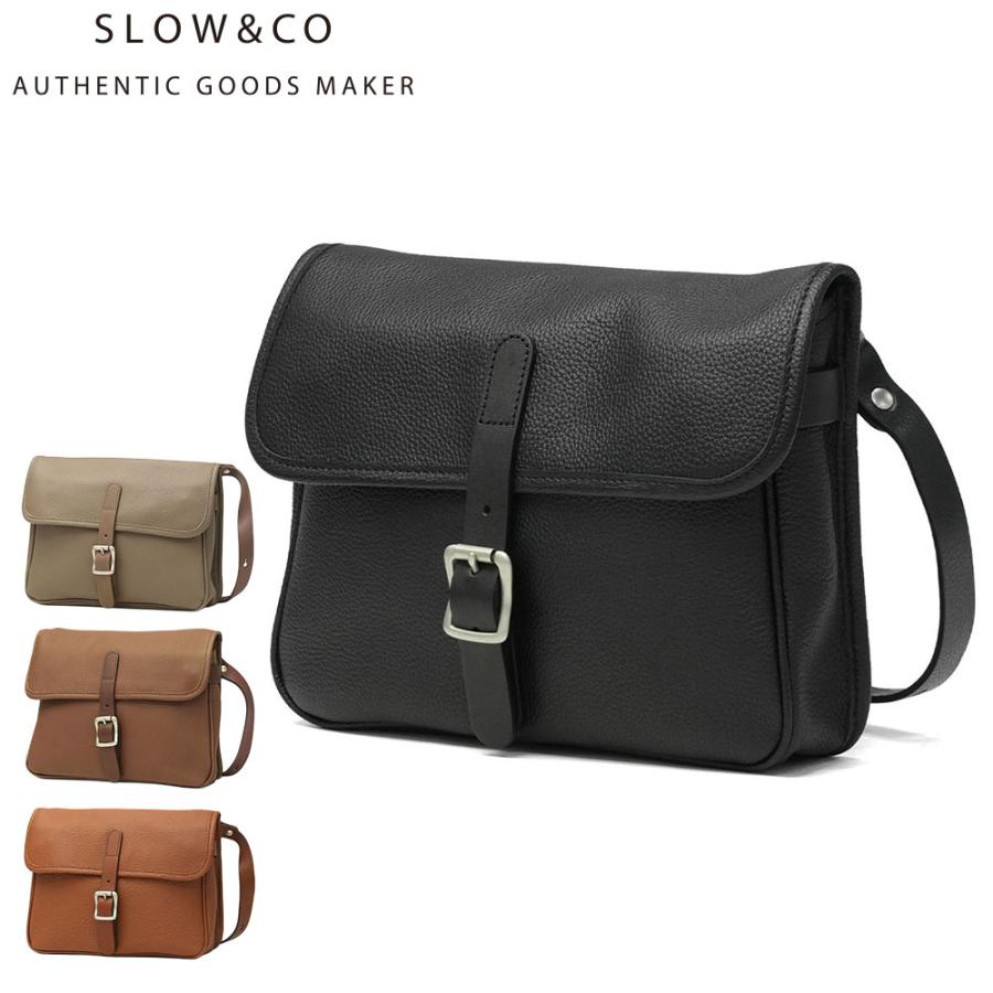 SLOW スロウ ショルダーバッグ ブラック 黒 レザー SLOW 最大46%☆7/8限定 ショルダーバッグ 本革 ブランド スロウ レザー