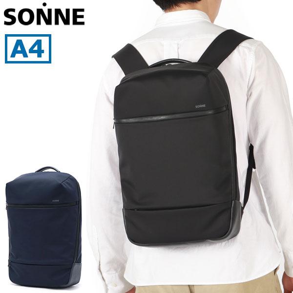 【美品】SONNE ビジネスリュック SOSL001 ブラック ゾンネ SONNE（ゾンネ） 最大51%☆7/5〜 リュック ビジネスバッグ メンズ A4
