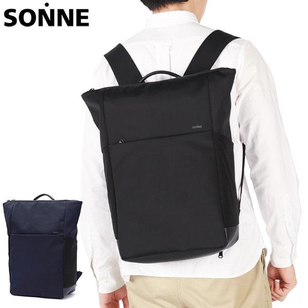 最大50%★7/15限定 ゾンネ リュック ビジネスバッグ メンズ A4 B4 大容量 黒 SONNE 出張 軽量 ブランド 撥水 おしゃれ ナイロン ビジネス 通勤 TRIM SOSL003 | SONNE