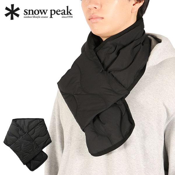  peak (スノーピーク) ネックウォーマー　ダウンマフラー 黒 snow peak（スノーピーク） 最大45%☆10/7限定 マフラー メンズ