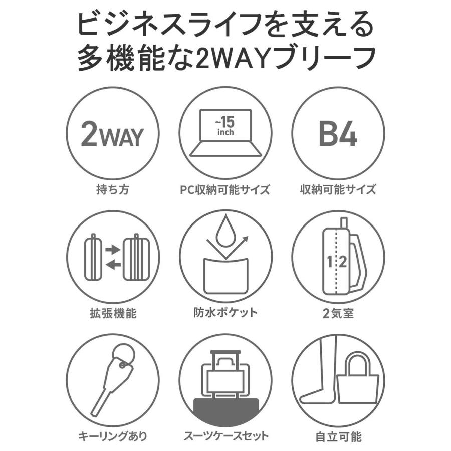 正規品5年保証 トゥミ ブリーフケース メンズ A4 B4 TUMI ビジネスバッグ 大容量 出張 2WAY 大きめ 2層 拡張 ビジネス Alpha X 02603141｜galleria-onlineshop｜06