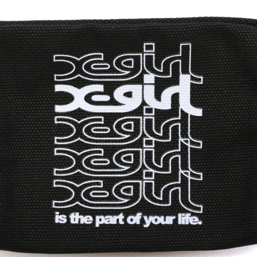 X-girl（エックスガール） ポーチ X-girl REPEAT LOGO CANVAS POUCH