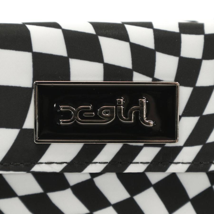 BLACK mean トライバル柄　レザーサークルウォレット　白　新品タグ付き X-girl（エックスガール） 財布 X-girl TRI FOLD WALLET 三つ折り財布
