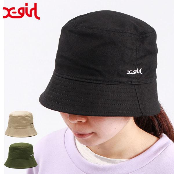X-girl（エックスガール） セール50%OFF 帽子 X-girl BASIC BUCKET HAT