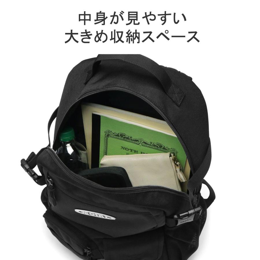 エックスガール リュック 通学 レディース リュックサック 黒 X-girl 女子 軽い A4 通勤 高校生 20L MULTI POCKET BACKPACK 105241053007｜galleria-onlineshop｜08