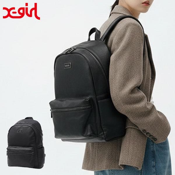 【実物写真あり‼️】エックスガール X-girl リュック 黒 X-girl（エックスガール） リュックサック MULTI POCKET BACKPACK X