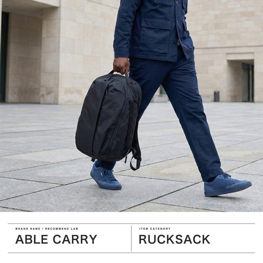 最大44%★6/1迄 日本正規品 ABLE CARRY リュック 通学 大容量 エイブルキャリー 軽量 26L B4 PC Cordura re/cor Ballistic 1680D MAX EDCの画像