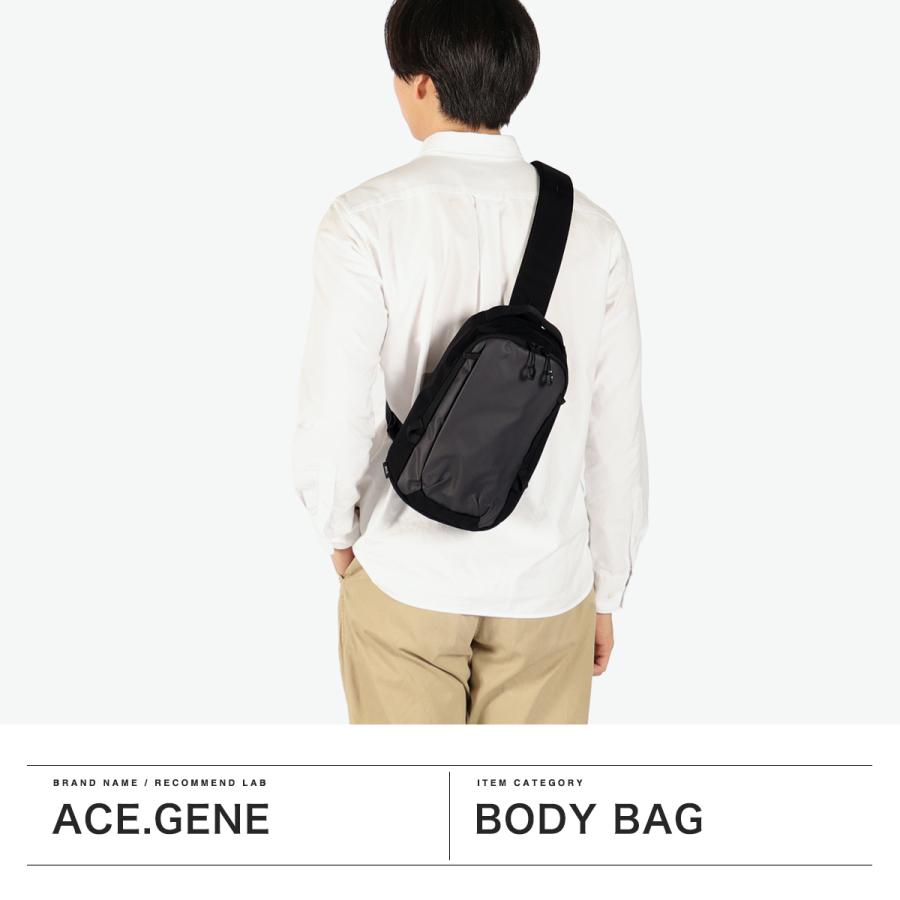 最大51%★6/4限定 正規品5年保証 エースジーン ボディバッグ メンズ レディース ace.GENE エース 小さめ 撥水 5L A5 斜めがけ ラグレンティスクロス 68793_3