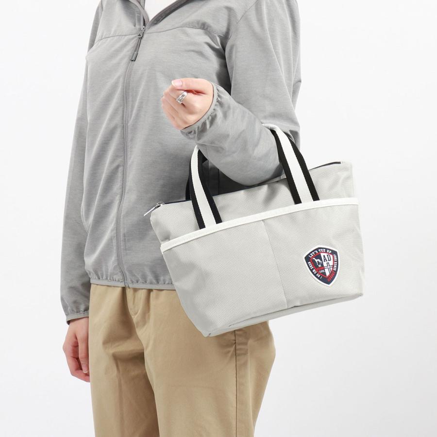 【新品未使用】アダバット adabat ロゴデザイン カートバッグ ホワイト 新レーベル ADABAT NAVY】サンデーズカートバッグ