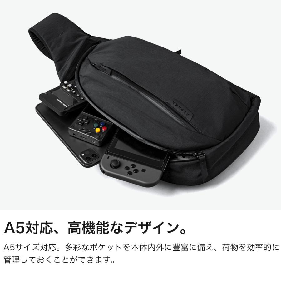 最大51%★5/24限定 アルパカ ボディバッグ メンズ レディース 大容量 ALPAKA 軽量 縦型 ボディーバッグ タブレット収納 A5 10L 11inch METRO CROSSBODY 4165の画像