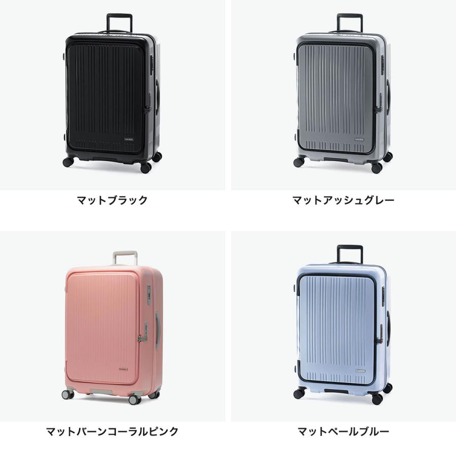 アジアラゲージ MAXBOX スーツケース フロントオープンマットアッシュグレー アジア・ラゲージ 最大50%☆10/11限定 スーツケース フロントオープン
