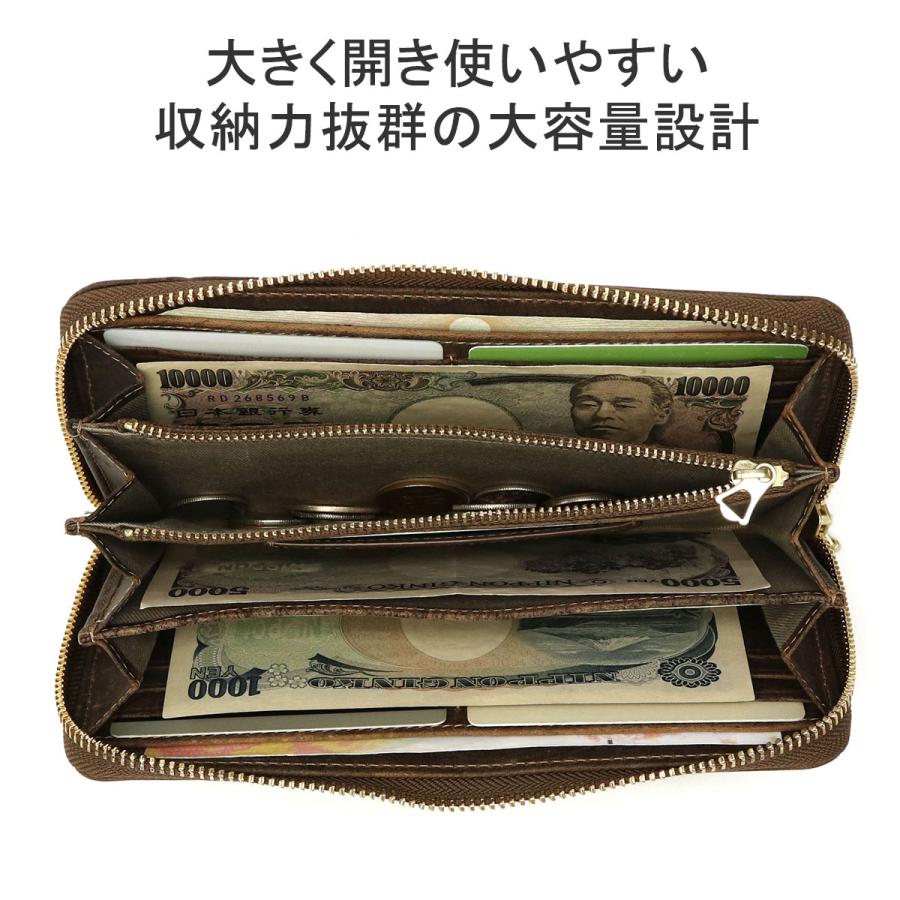 バギーポート 財布 BAGGY PORT ラウンド束入れ 長財布 ラウンドファスナー KUDU LEATHER クーズー革 大容量 メンズ レディース ZKM-900｜galleria-store｜10