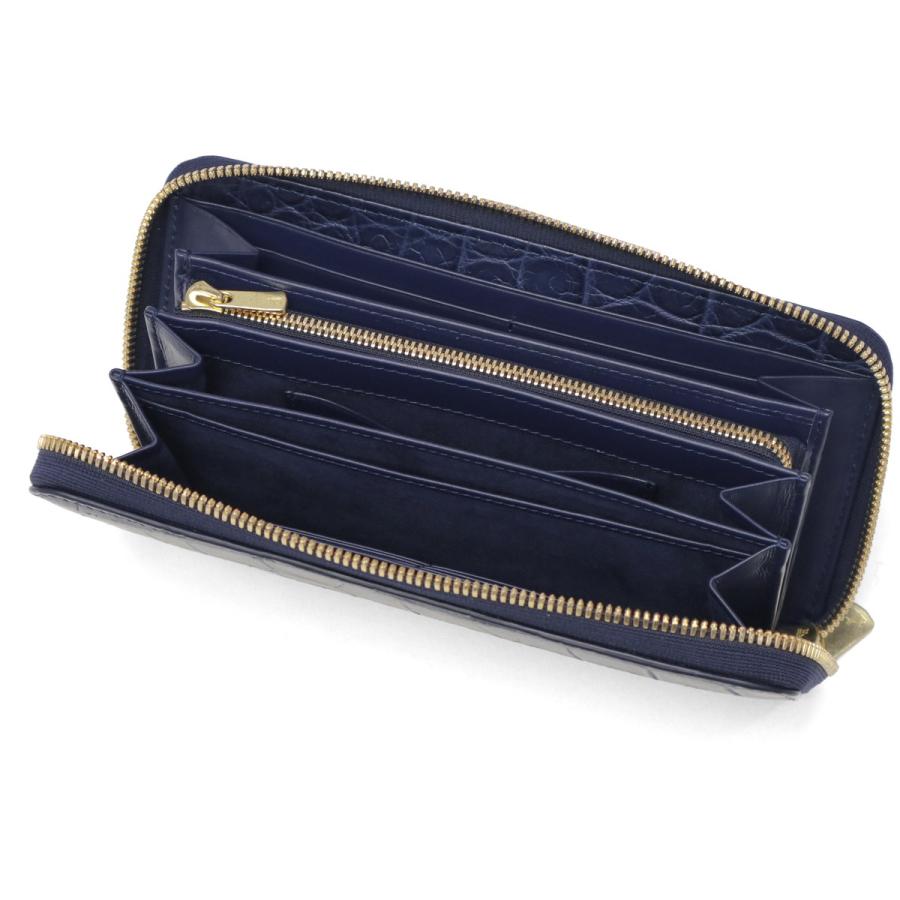 最大51%★6/7〜 バギーポート 長財布 メンズ レディース BAGGY PORT ブランド 大人 おしゃれ 財布 ラウンドジップ 藍染め ワニ革 クロコ ZWL-8000の画像