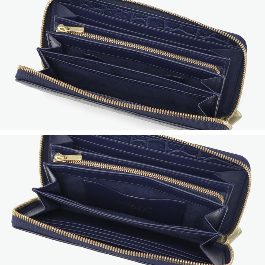 最大51%★6/7〜 バギーポート 長財布 メンズ レディース BAGGY PORT ブランド 大人 おしゃれ 財布 ラウンドジップ 藍染め ワニ革 クロコ ZWL-8000の画像