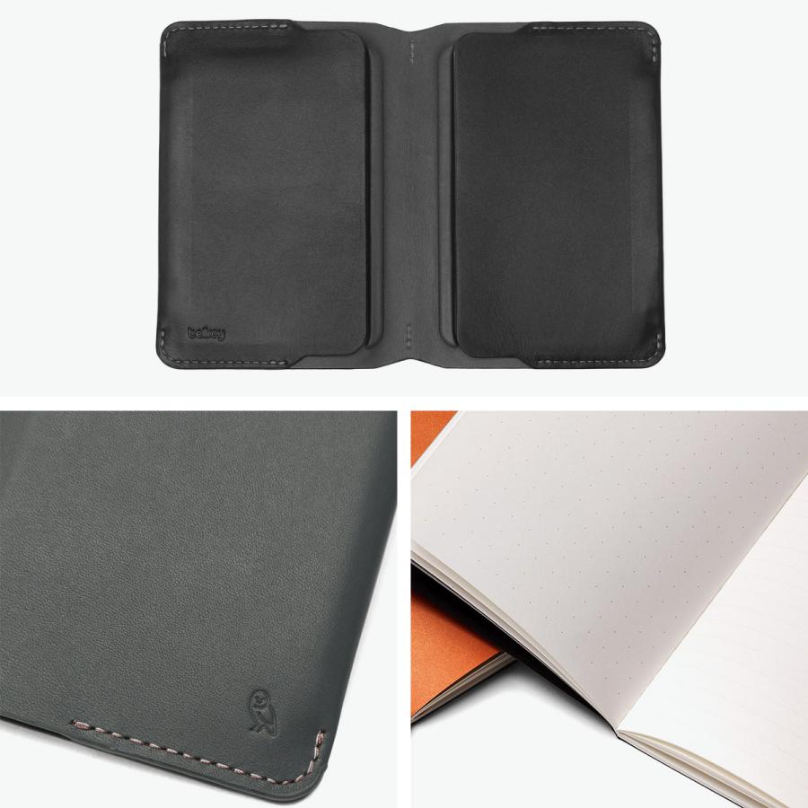 最大51%★4/22〜 正規品3年保証 ベルロイ ノートブックカバー Bellroy ブックカバー カバー 革 レザー パスポート カード収納 ノート付き メモ ロゴ ENCE 爆買の画像
