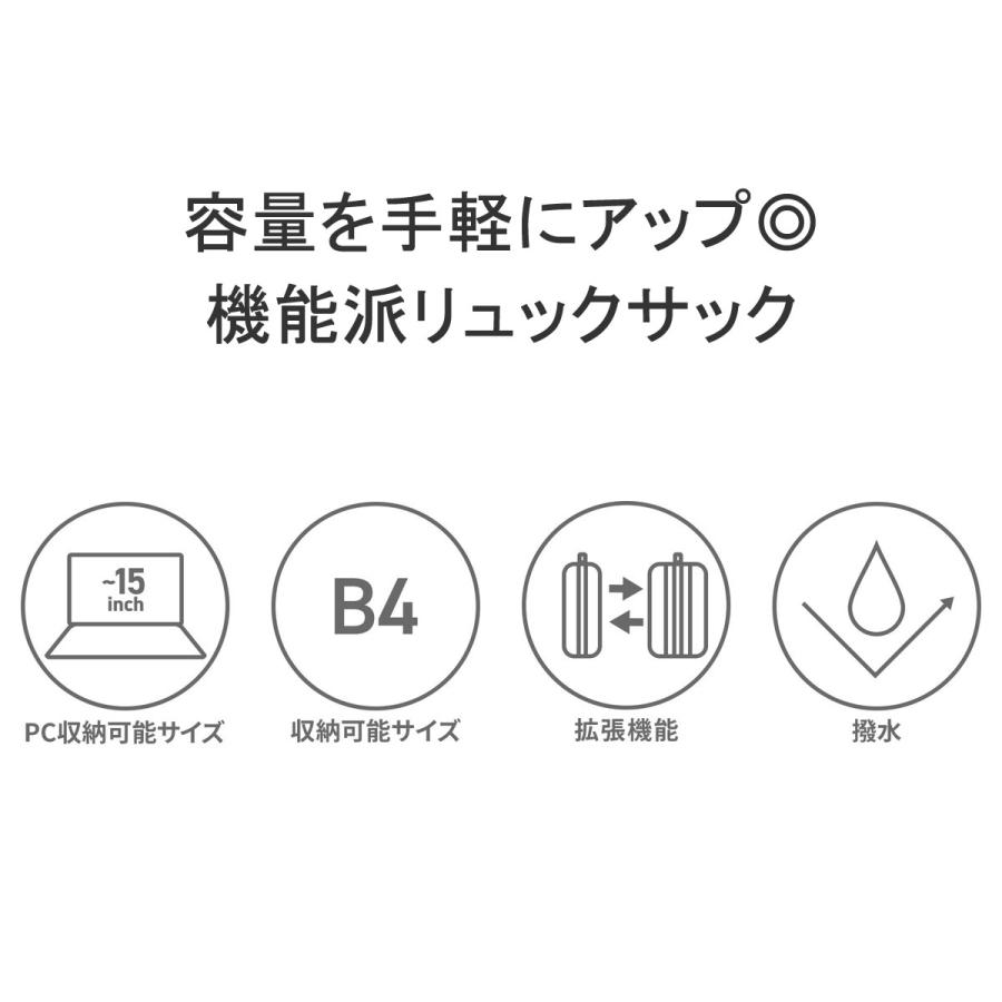 最大44%★5/30〜 ベンデイビス リュック レディース メンズ 大容量 通学 BEN DAVIS B4 A4 PC ブランド 高校生 中学生 女子 男子 マチ拡張 26L 41L BDW-8361の画像