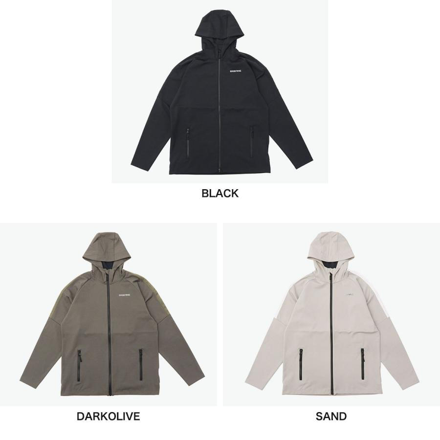 メンズウェア MENS BRIEFING GOLF SUEDE HOODIE BRIEFING - MENS SUEDE HOODIE / ロゴ スエード パーカー