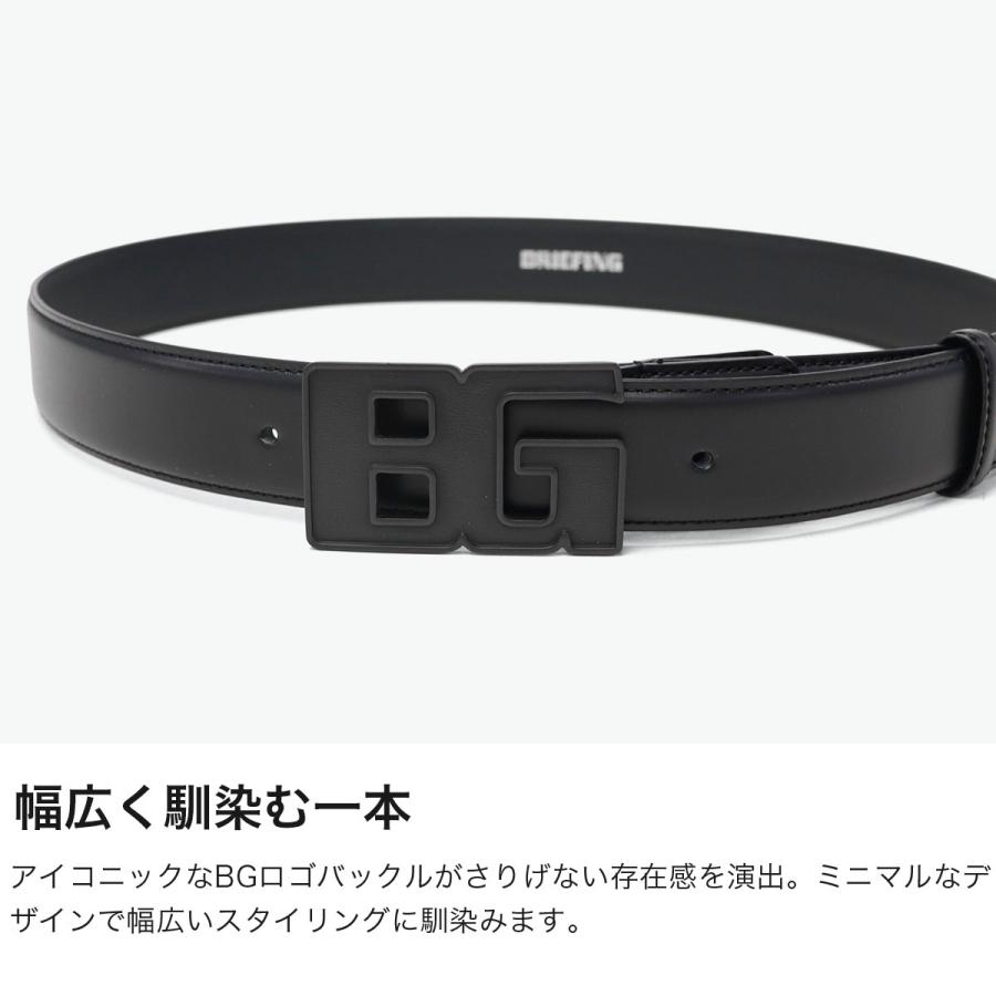 最大51%★6/4限定 日本正規品 ブリーフィング ゴルフ ベルト メンズ 男性 BRIEFING GOLF 本革 カジュアル 日本製 BG BUCKLE LEATHER BELT BRG261F04の画像