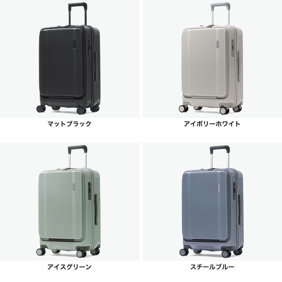 最大42%★4/23迄 特典付 正規品1年保証 バーマス スーツケース フロントオープン BERMAS 5〜6泊 53L 56cm TRAVEL SMART フロントオープンファスナー 60551 爆買の画像