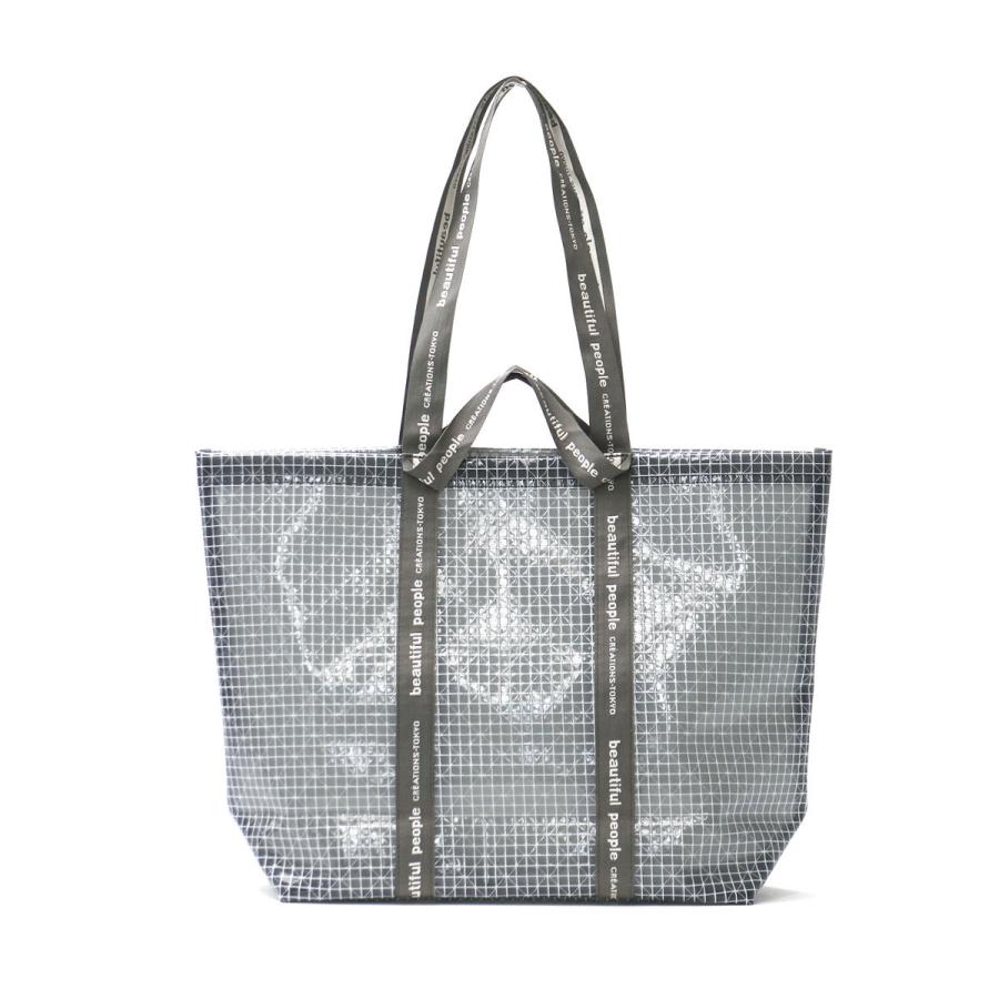 【新品】  beautiful people / ビューティフルピープル | 2Way ロゴ ジャカード テープ ビニール トート ショルダー バッグ | CLEAR | レディース beautiful people（ビューティフルピープル） ショルダーバッグ 斜
