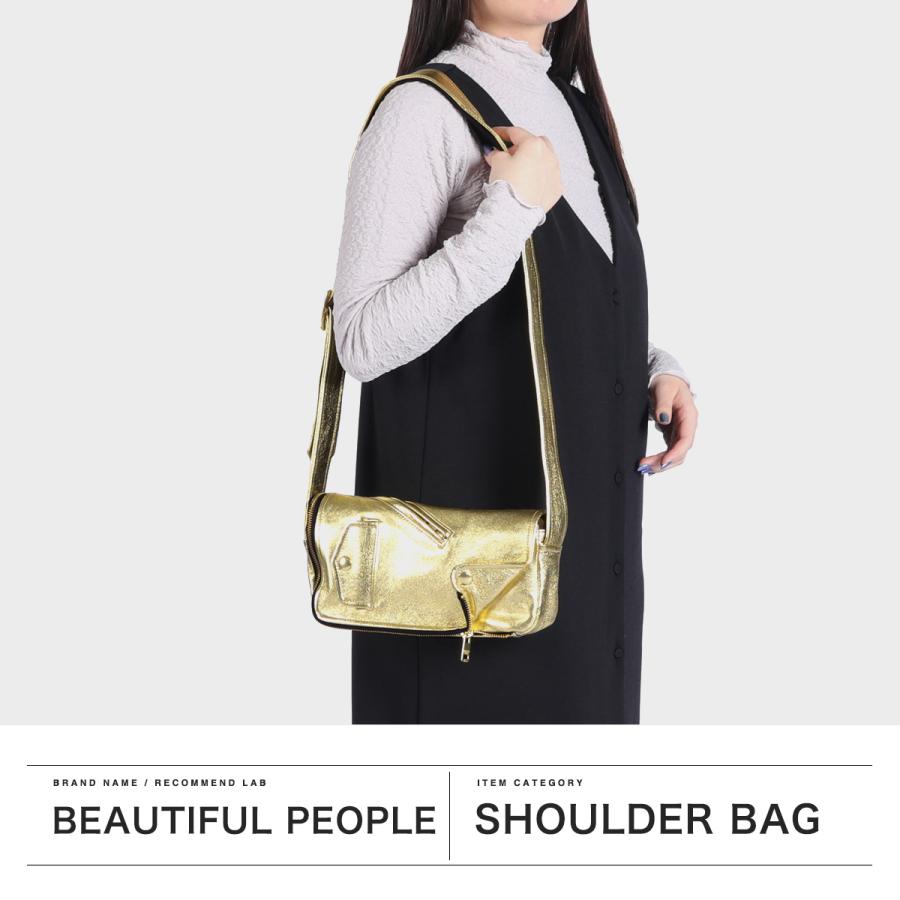 最大51%★4/23迄 ビューティフルピープル ショルダーバッグ レディース beautiful people 日本製 riders flap shoulder bag 1525612009 爆買_2