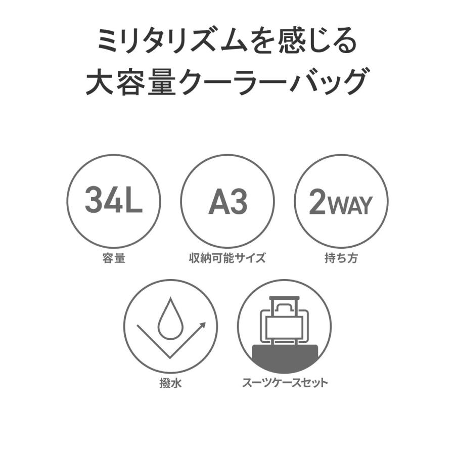 セール30%OFF  日本正規品 ブリーフィング クーラーバッグ BRIEFING OUTDOOR EQUIPMENT COOLER BAG 34 保冷バッグ 2WAY 大容量 34L メンズ BRA223N18 爆買の画像