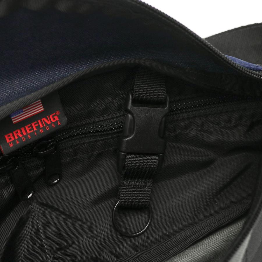 よ様　BRIEFING ブリーフィング　ボディバッグ 収納袋付き　未使用に近い ブリーフィング/ボディバッグ/ナイロン/グレー/内側若干べたつきありの