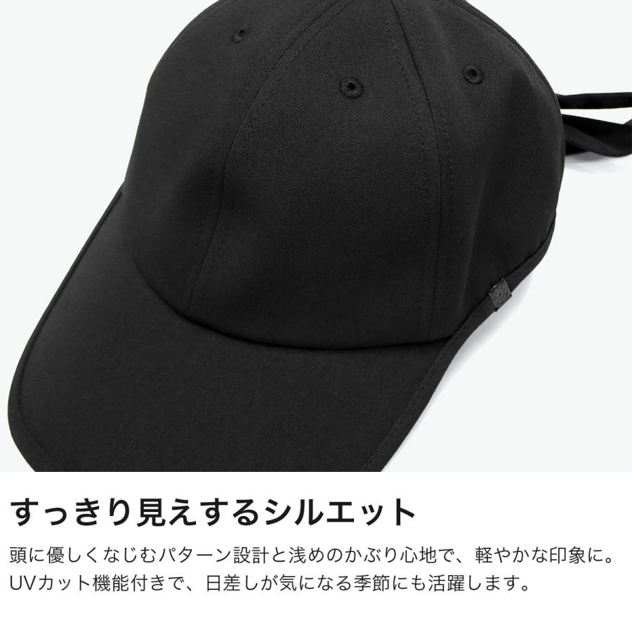 CA4LA 帽子 調整可能なキャップ ブラック CA4LA（カシラ） 最大50%☆10/15〜 キャップ レディース 帽子 日焼け