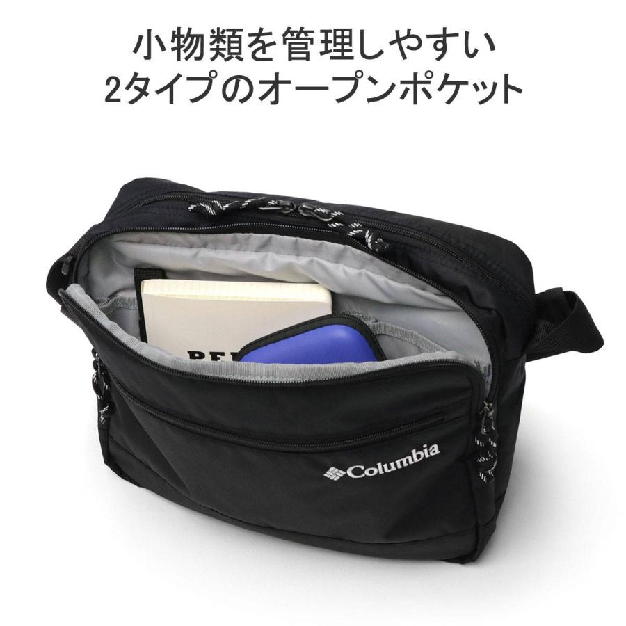 最大41%★5/12限定 コロンビア ショルダーバッグ メンズ レディース Columbia バッグ ブランド 小さい 軽い 斜めがけ B5 2層 撥水 ロードショルダー PU8303｜galleria-store｜08