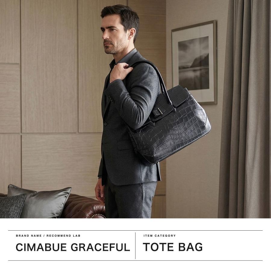 最大51%★6/4限定 1年保証 チマブエ グレースフル トートバッグ メンズ レディース A4 CIMABUE graceful 通勤 革 トゥールーズ フラップトートバッグ 11186の画像