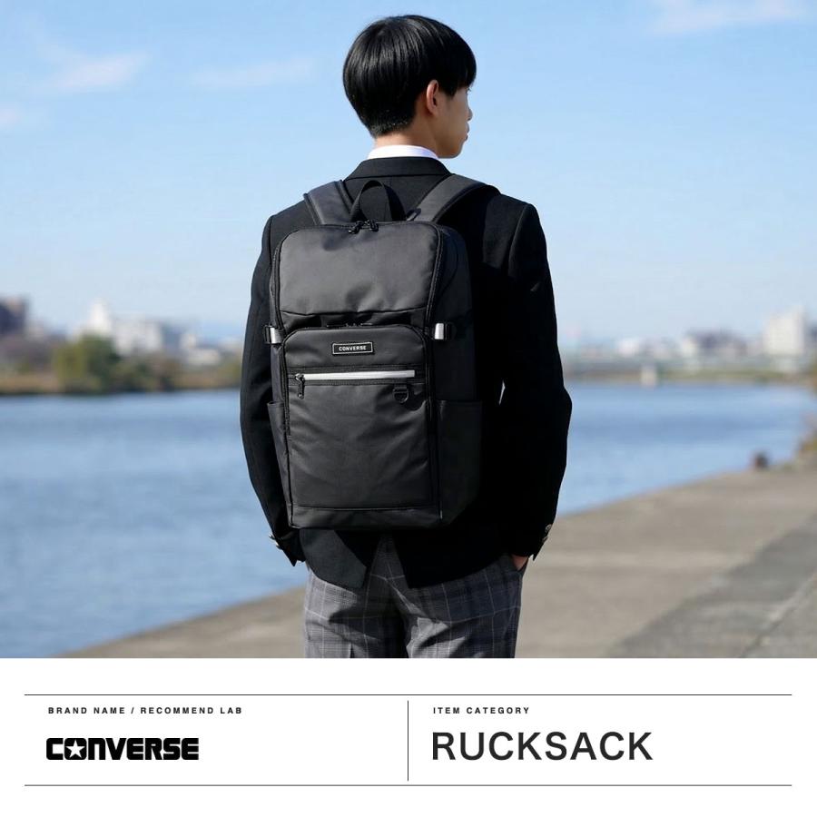 最大51%★5/3限定 コンバース リュックサック メンズ レディース 軽量 CONVERSE リュック PC収納 35L 16inch defend ハーフジップリュック 20144_3