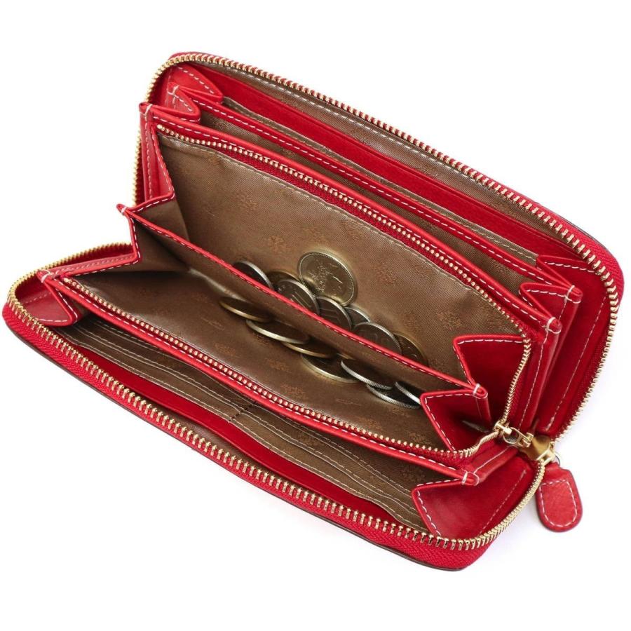 【美品】Dakota ダコタ ラウンドファスナー長財布 コラッジョ レッド Dakota（ダコタ） 最大47％ 限定ギフト付 フォンス2 長財布 ラウンド