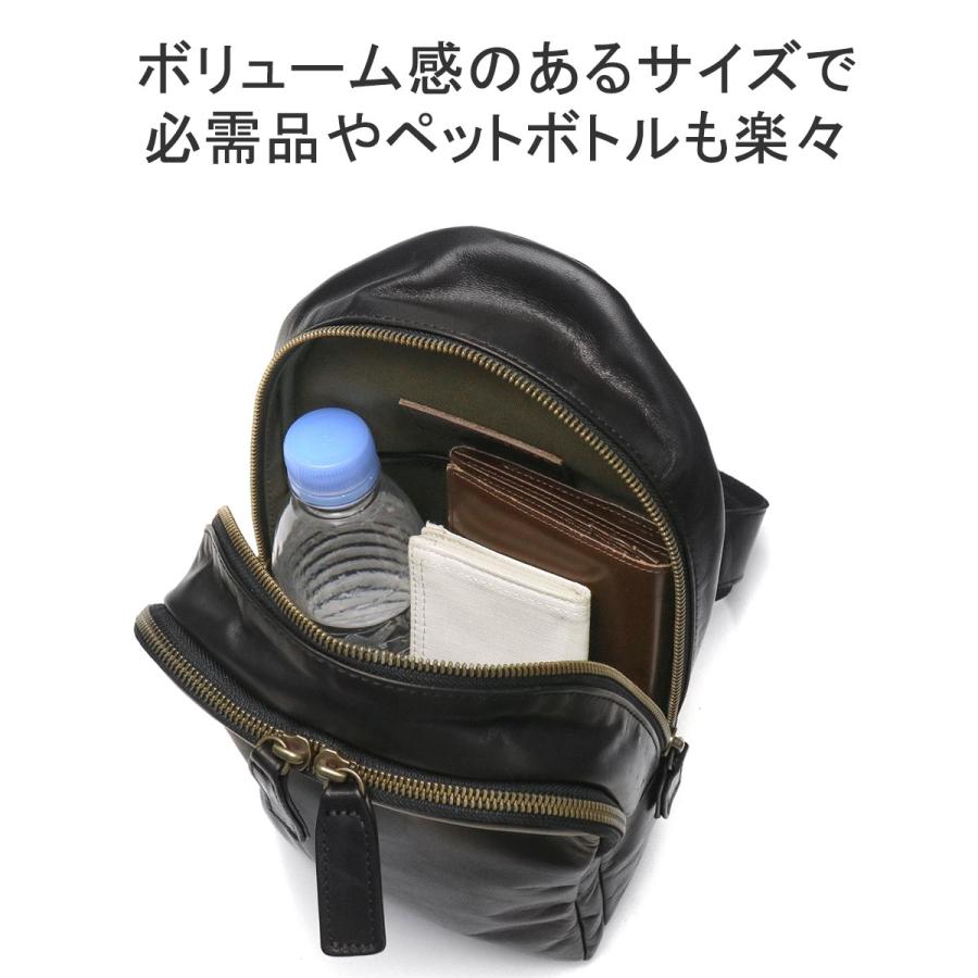 最大51%★5/3限定 ダコタブラックレーベル ボディバッグ メンズ レディース 本革 Dakota BLACK LABEL 大容量 斜め掛け 縦型 A5 日本製 ホースト3 1623807_8