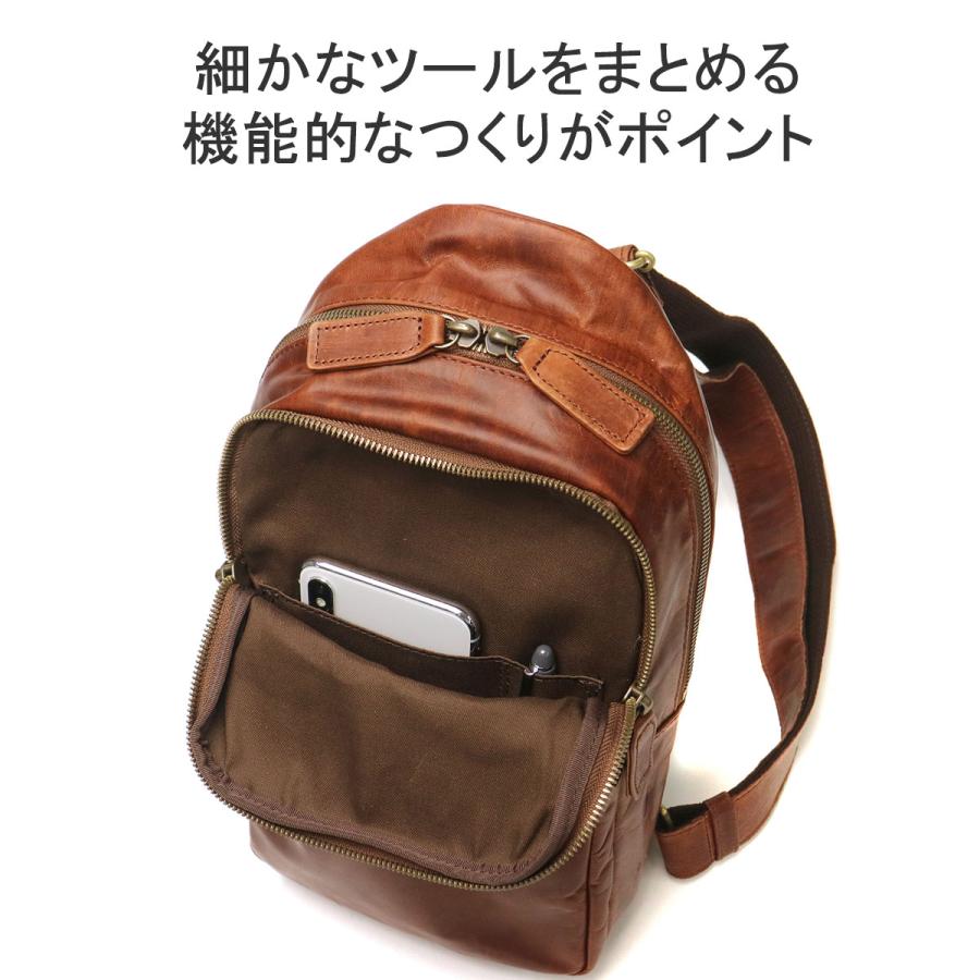 最大51%★5/3限定 ダコタブラックレーベル ボディバッグ メンズ レディース 本革 Dakota BLACK LABEL 大容量 斜め掛け 縦型 A5 日本製 ホースト3 1623807_9