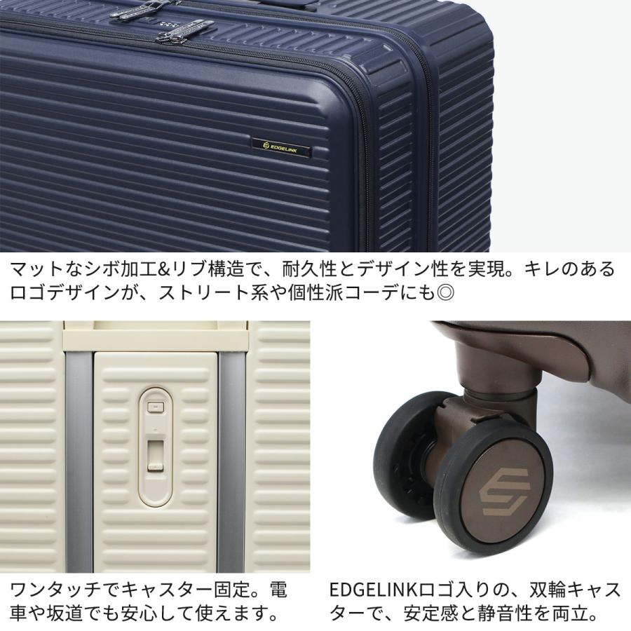 最大51%☆9/15限定 エッジリンク スーツケース フロントオープン