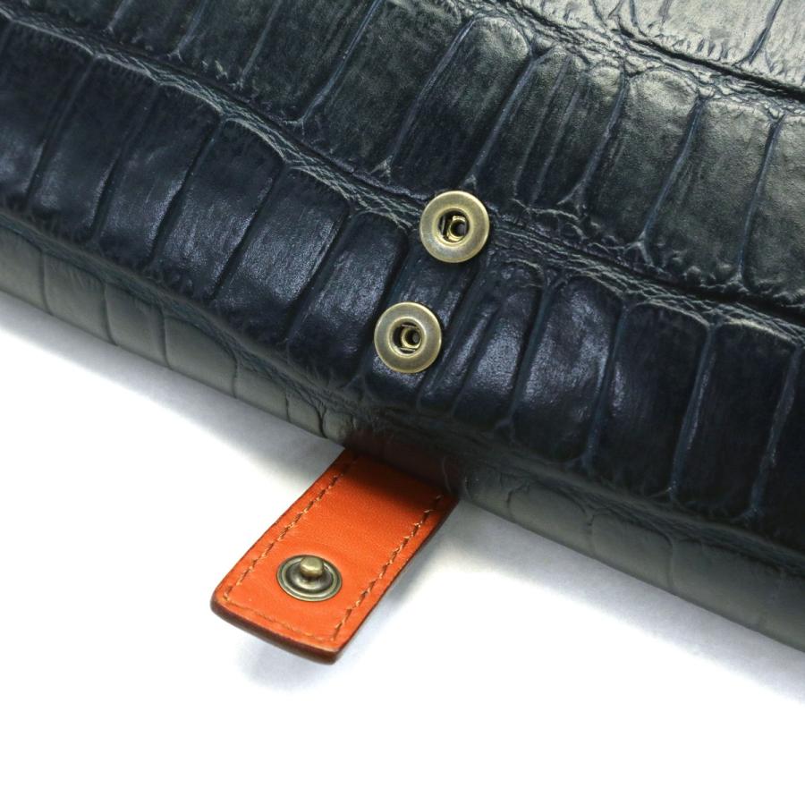 最大53%★6/1迄 正規品1年保証 フェリージ 長財布 Felisi 財布 サイフ コロコロ かぶせ 大容量 革 クロコ 型押し イタリア製 メンズ レディース 3005/14/SAの画像
