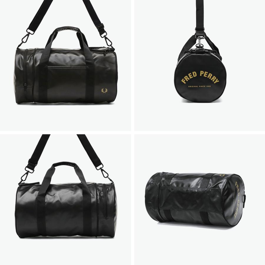 最大51%★土日限定 フレッドペリー ボストンバッグ 旅行 大容量 メンズ レディース FRED PERRY 軽量 斜めがけ 2WAY 23L A4 Tonal Classic Barrel Bag L7260_9