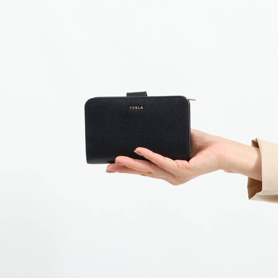 最大51%★3/8限定 フルラ 二つ折り財布 FURLA 財布 二つ折り BABYLON バビロン コンパクト財布 M 革 小さめ 小銭入れ付き シンプル レディース PCX9UNO-B30000 | BABYLON（FURLA） | 07
