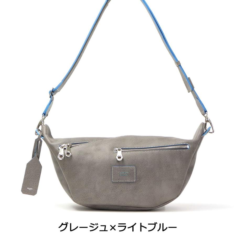 最大47%☆2/1迄 アエナ ショルダーバッグ HMAEN ボディバッグ 本革 革