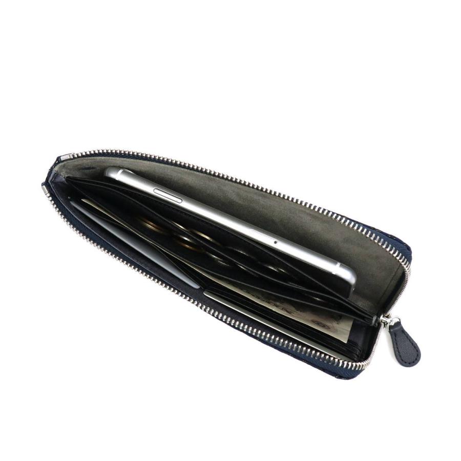 最大36%★8/30限定 印傳屋 財布 印伝 インデンヤ INDEN-YA 印傳屋 長財布 薄い L字ファスナー スマホウォレット レディース メンズ 和柄 革 日本製 5028 mm 黒×黒 |1 印傳屋 印伝 約 紺×白 |14 七宝繋ぎ