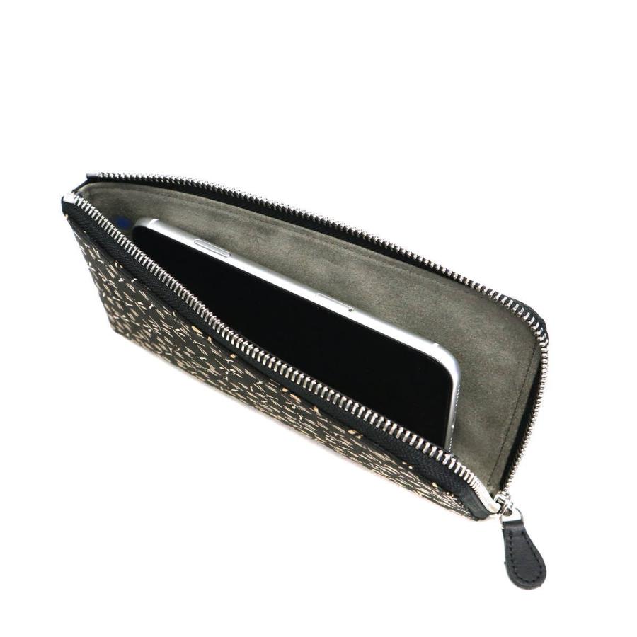 最大36%★8/30限定 印傳屋 財布 印伝 インデンヤ INDEN-YA 印傳屋 長財布 薄い L字ファスナー スマホウォレット レディース メンズ 和柄 革 日本製 5028 mm 黒×黒 |1 印傳屋 印伝 約 紺×白 |14 七宝繋ぎ