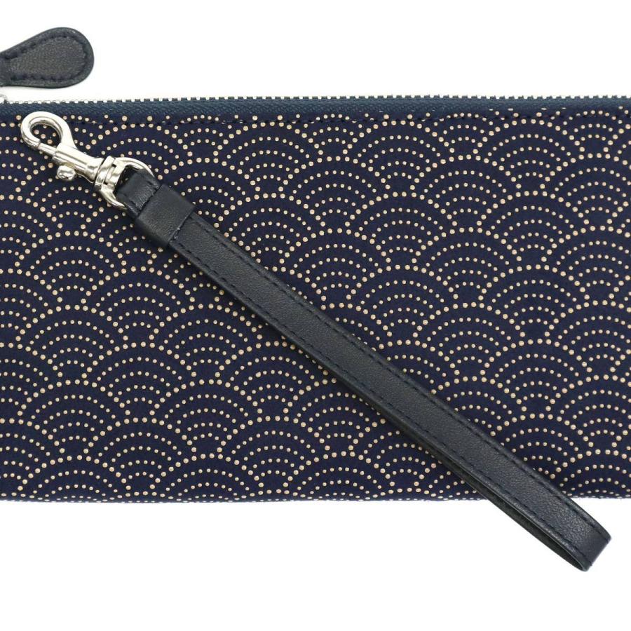 最大36%★8/30限定 印傳屋 財布 印伝 インデンヤ INDEN-YA 印傳屋 長財布 薄い L字ファスナー スマホウォレット レディース メンズ 和柄 革 日本製 5028 mm 黒×黒 |1 印傳屋 印伝 約 紺×白 |14 七宝繋ぎ