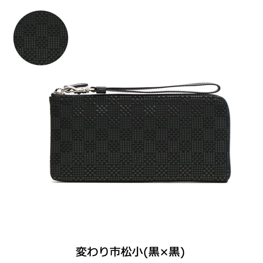 最大36%★8/30限定 印傳屋 財布 印伝 インデンヤ INDEN-YA 印傳屋 長財布 薄い L字ファスナー スマホウォレット レディース メンズ 和柄 革 日本製 5028 mm 黒×黒 |1 印傳屋 印伝 約 紺×白 |14 七宝繋ぎ
