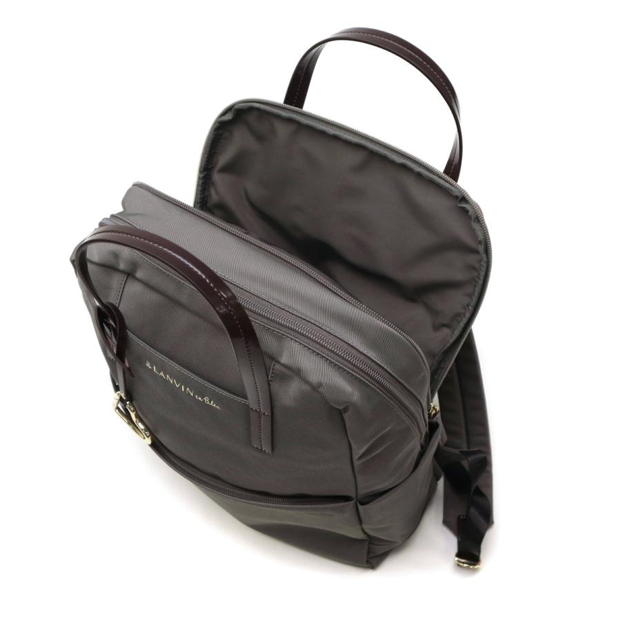 極美品 LANVIN en Bleu 近年モデル アラカルト リュック 黒 金具 LANVIN en Bleu 最大51%☆7/20迄 ランバンオンブルー リュック