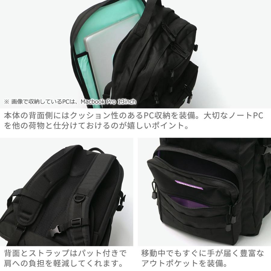 最大51%★5/24限定 ミルクフェド リュック MILKFED. ACTIVE DOUBLE POCKET MOLLE BACKPACK リュックサック バックパック 30L A4 2層 レディース 103224053008の画像
