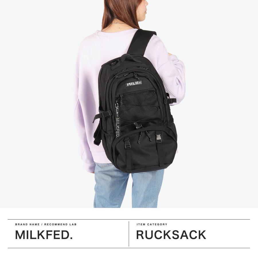 最大51%★5/24限定 ミルクフェド リュック レディース 大容量 MILKFED. 通学リュック バックパック 大きめ 通勤 A4 37L PC収納 15inch 103251053012の画像