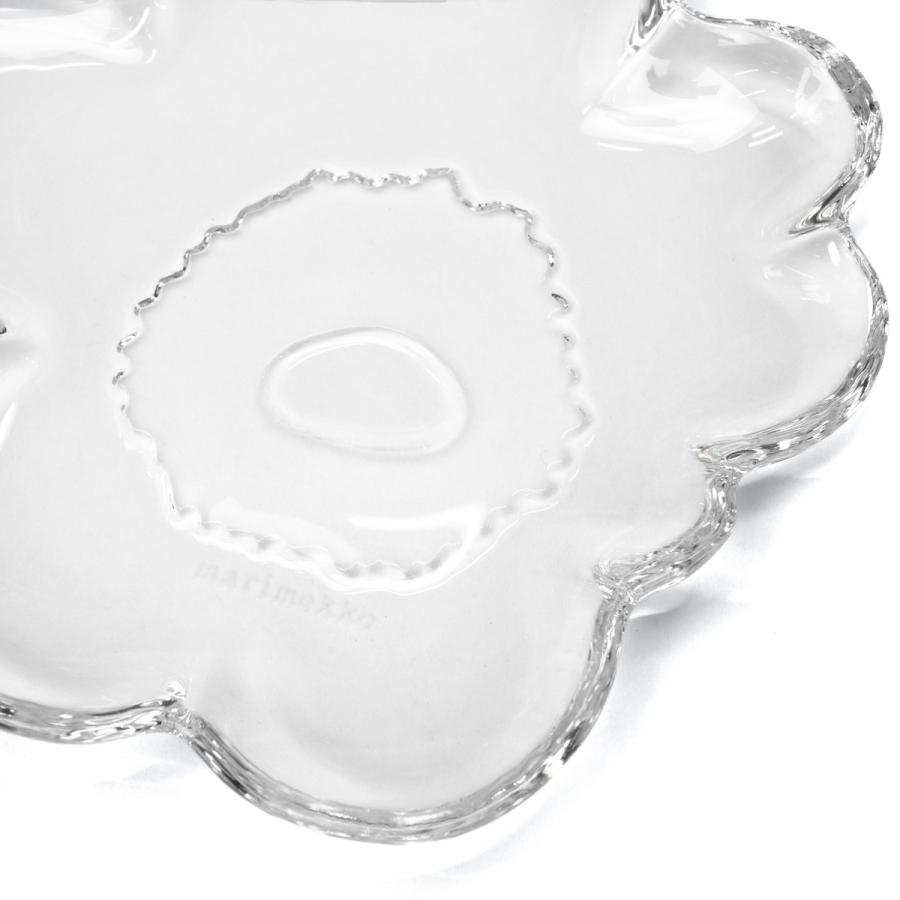 最大49%★10/5限定 日本正規品 マリメッコ プレート お皿 皿 北欧 おしゃれ ガラス marimekko 花 花型 かわいい 可愛い ガラスプレート Unikko 13cm | marimekko | 09