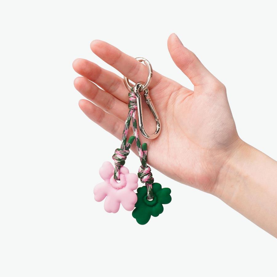 marimekko マリメッコキーホルダーキーチェーンピンクヒョウカラビナ