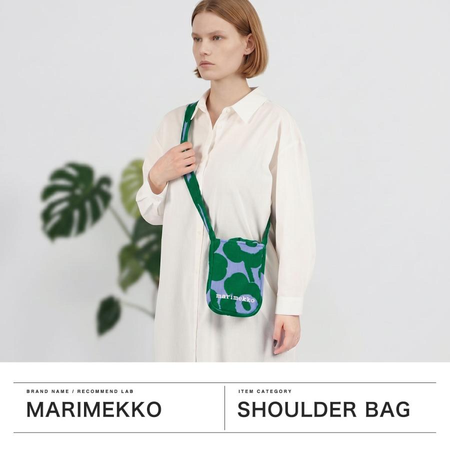 最大50%★10/11限定 日本正規品 マリメッコ ショルダーバッグ レディース 斜めがけバッグ ブランド marimekko 斜めがけ 大人 軽量 Knitted Phone Pocket | marimekko | 03