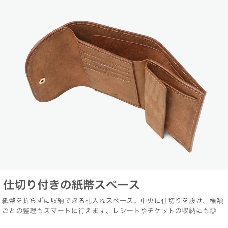 最大51%★6/4限定 ミスターオリーブ イー.オー.アイ 三つ折り財布 メンズ レディース 本革 革 MR.OLIVE E.O.I 財布 PUEBLO LEATHER COMPACT WALLET ME115Pの画像